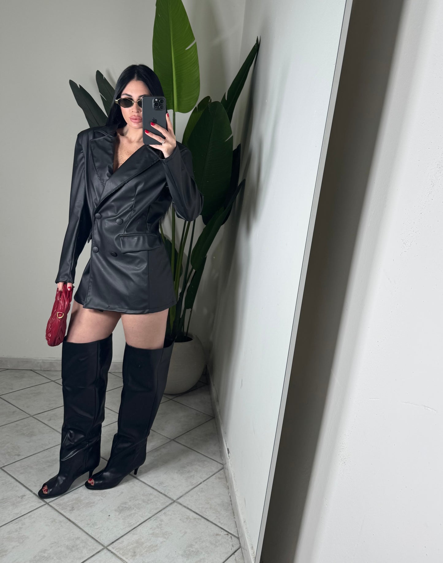 BLAZER DRESS ECO-PELLE✨