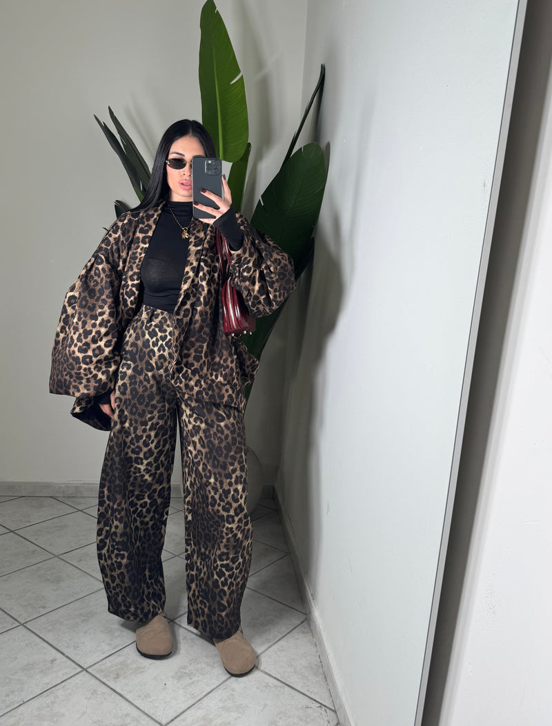 Giacca animalier manica ballon✨