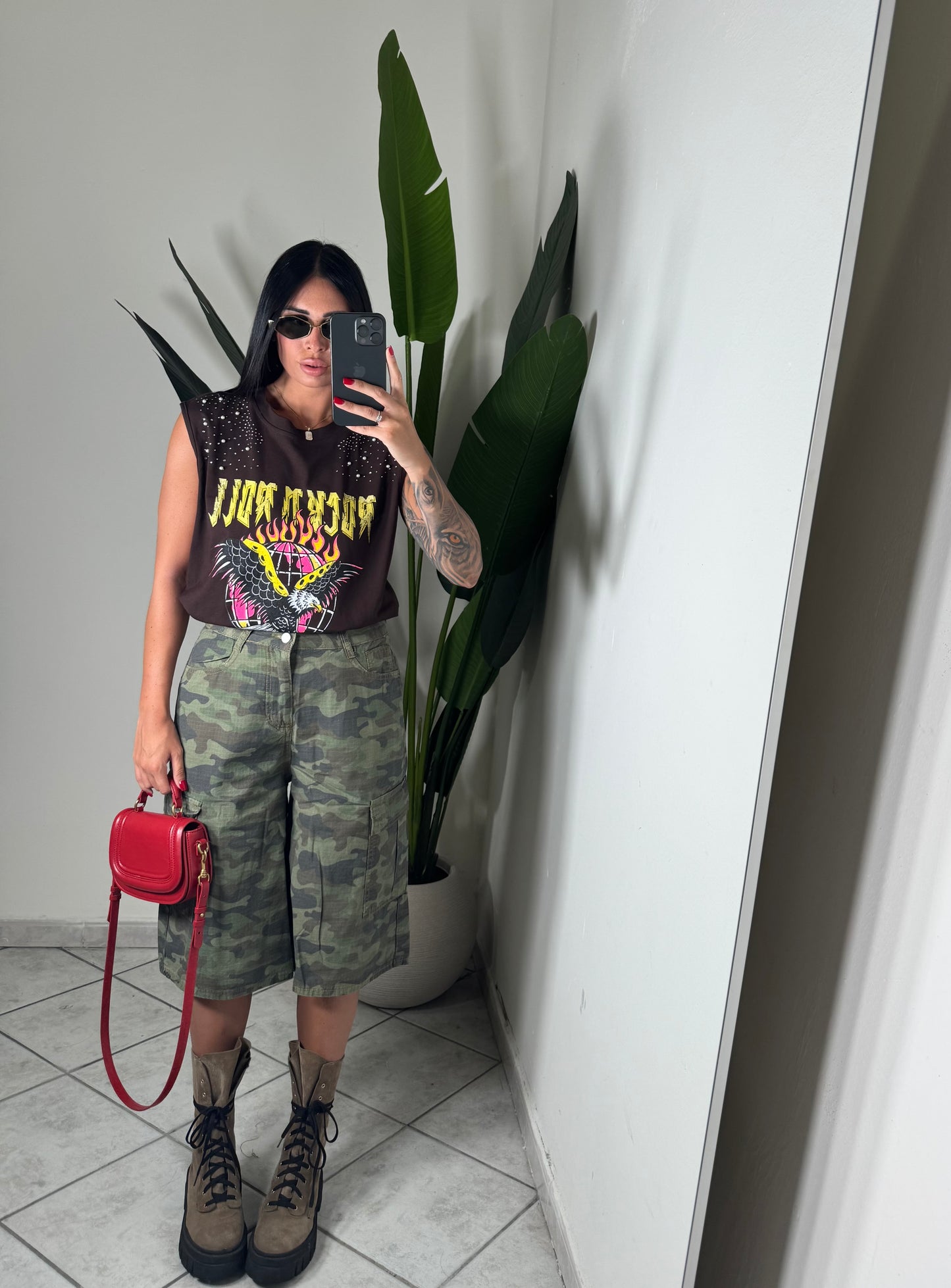 Maxi bermuda cargo militare ✨