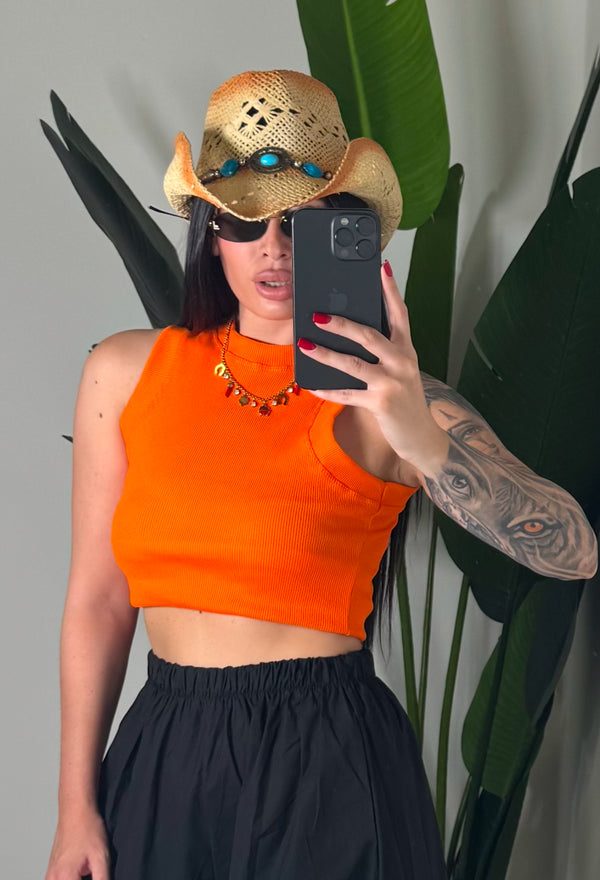 Canotta crop costine✨