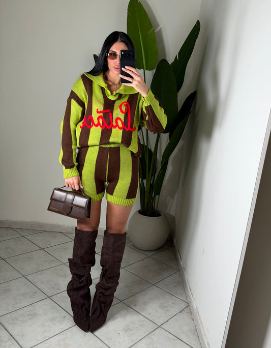 Coordinato JENNY✨verde marrone