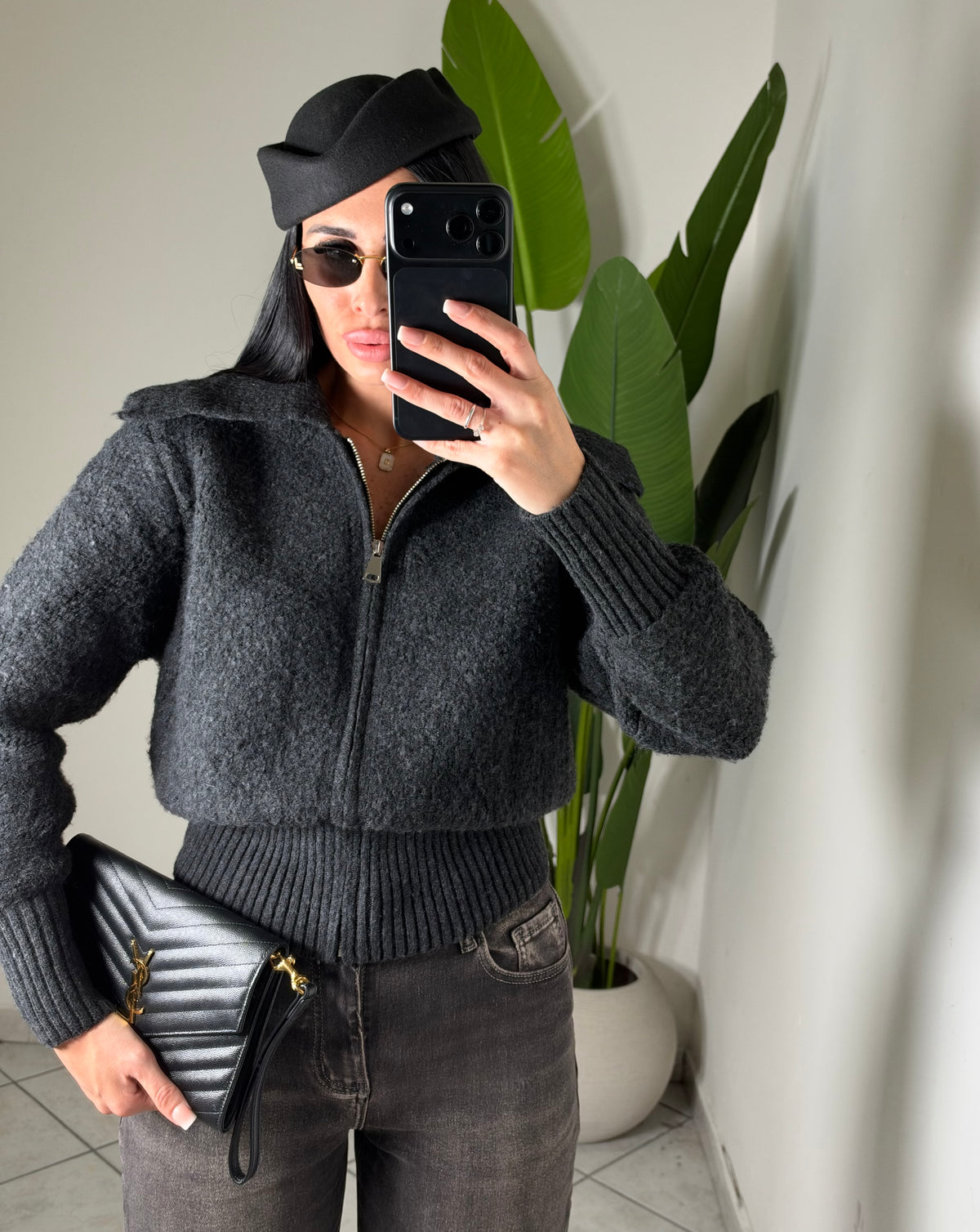 Cardigan zip teddy✨