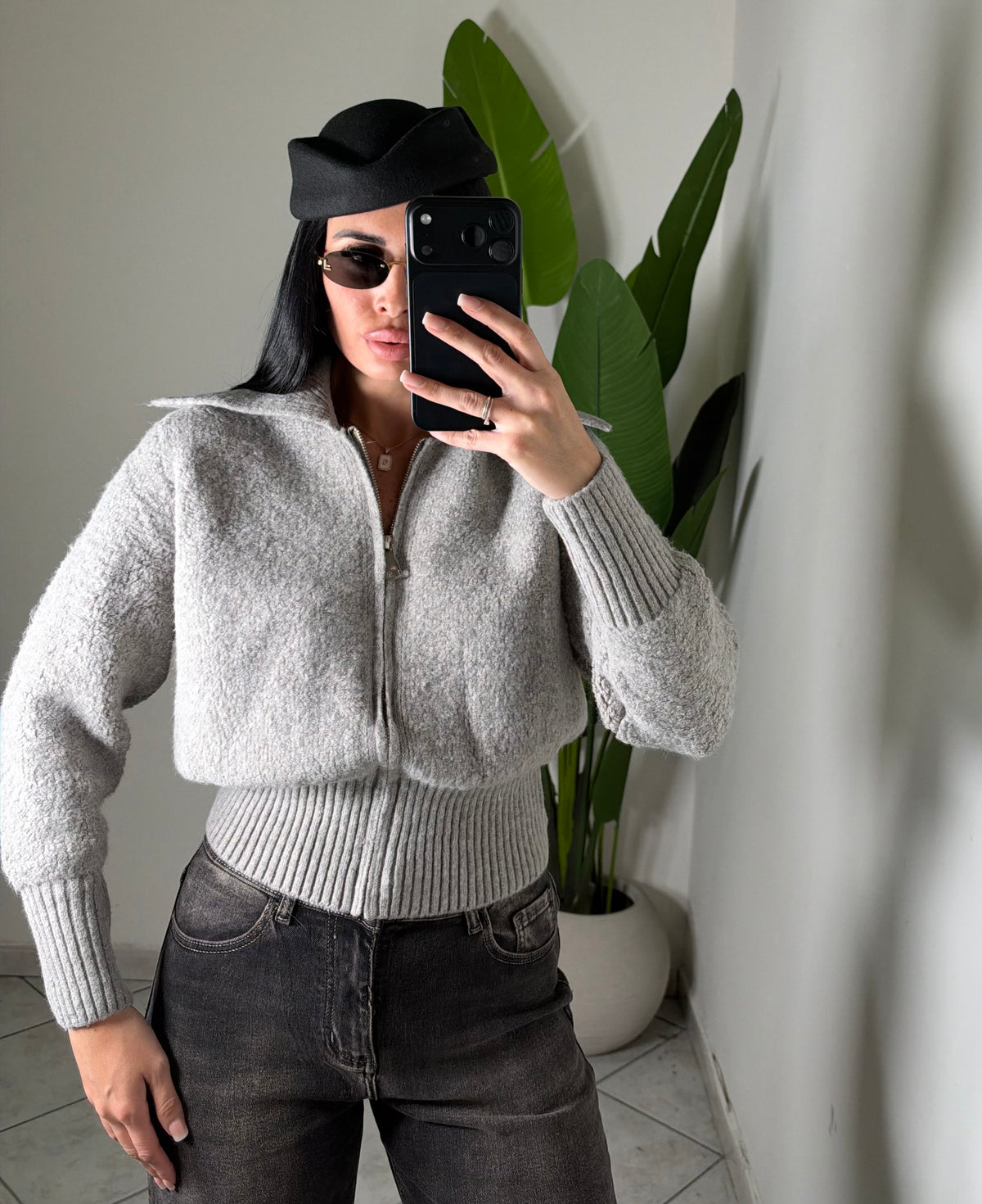 Cardigan zip teddy✨